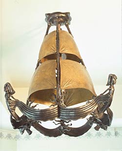"Ships Prow" Chandelier By E. A. Chase