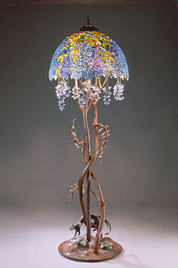 "Wisteria" Floor Lamp by E. A. Chase