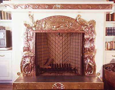 "Pacific Shore" Fireplace Surround by E. A. Chase